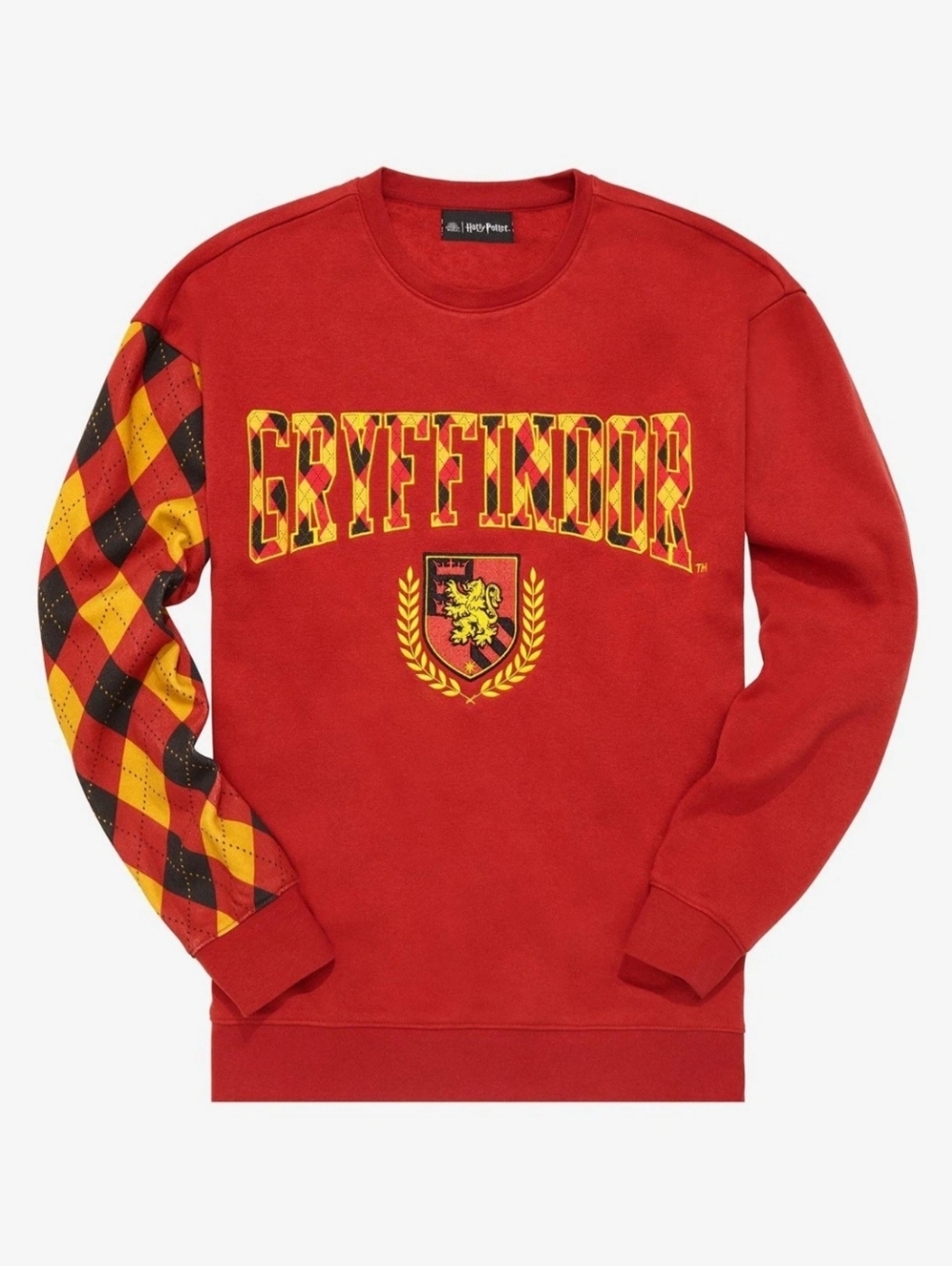 Harry Potter Gryffindor Argyle Crewneck - BoxLunch Exclusive